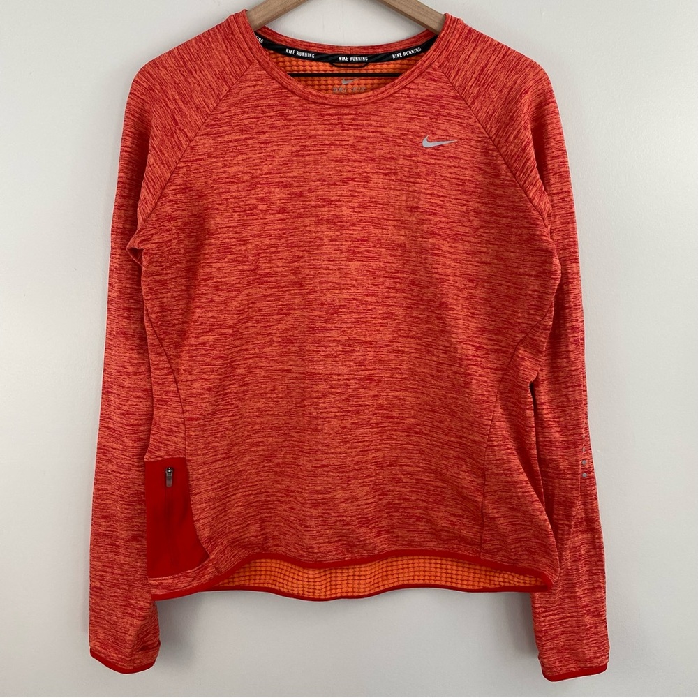 Nike Orange Therma Sphere Element Running Top
